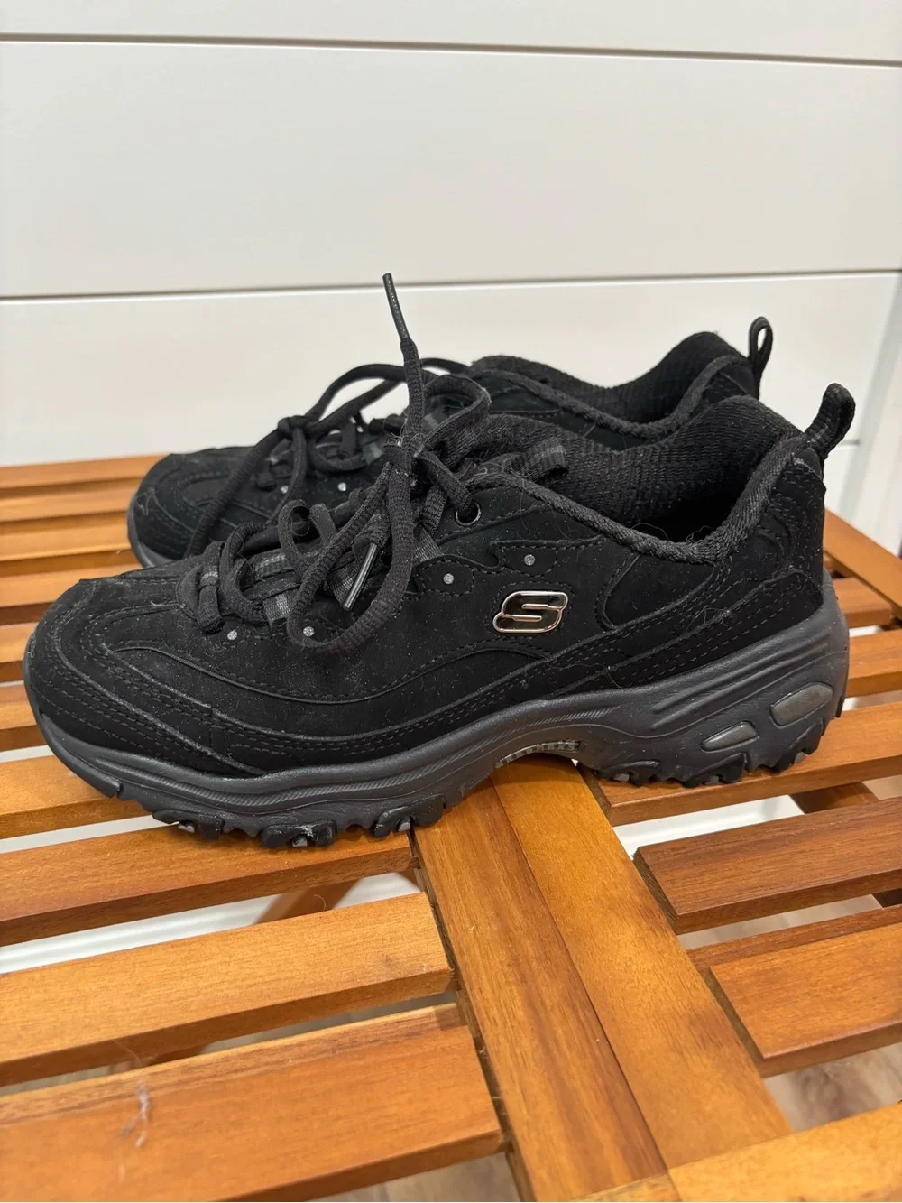 Skechers Black Athletic Slip-On Sneakers